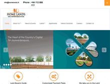 Tablet Screenshot of homelands.lk